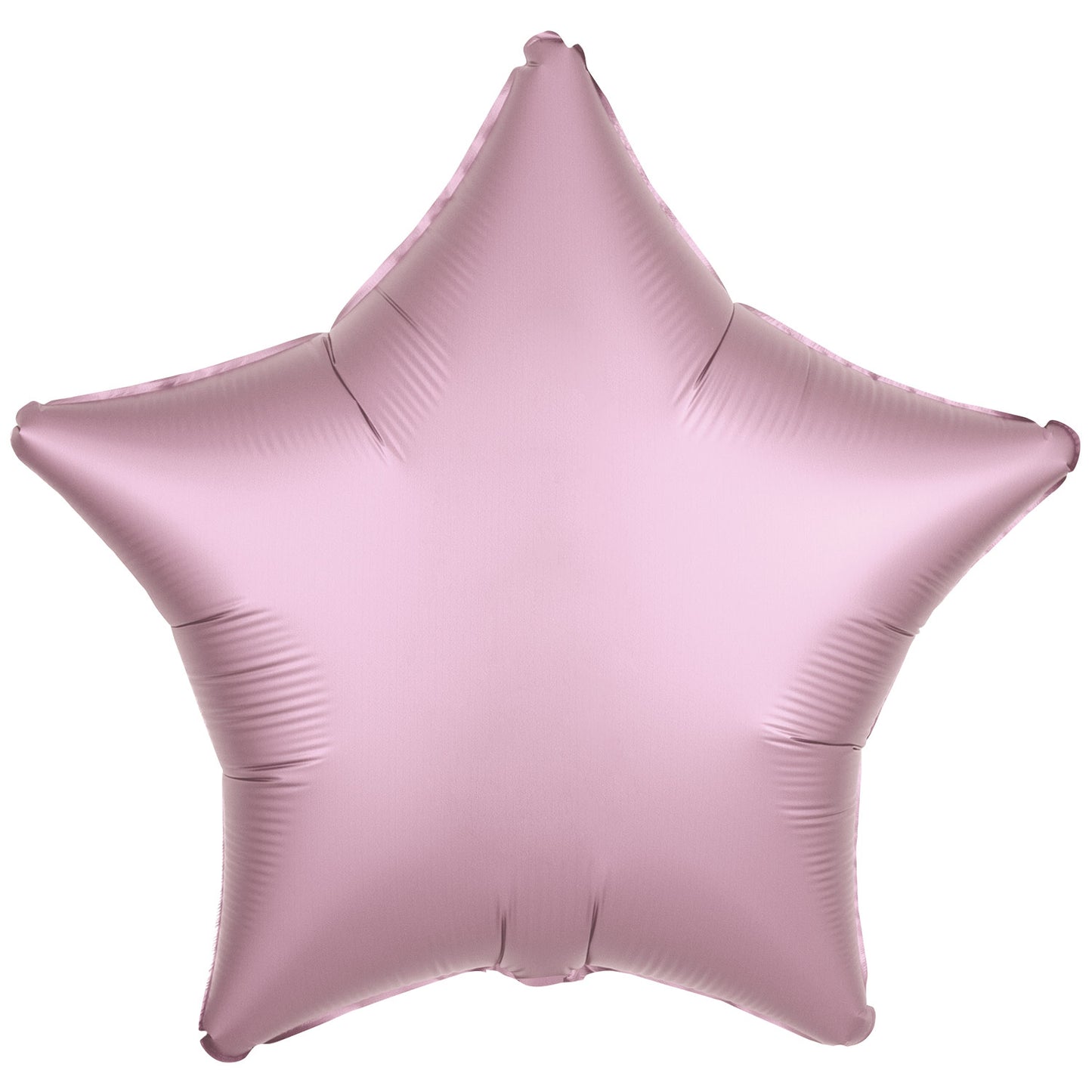 9914079 - Amscan Metallic Pastel Pink Star Standard Unpackaged Foil Balloons C16 - 10 PC