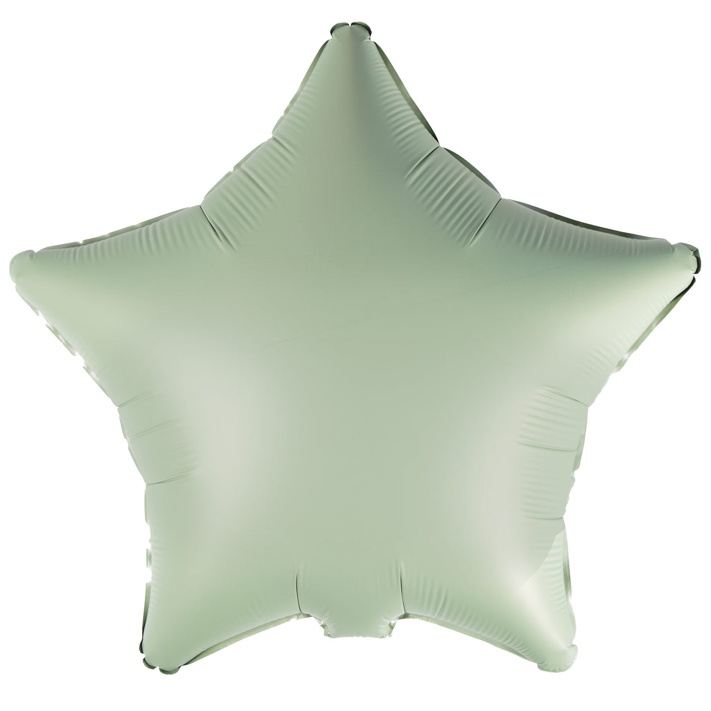 9915469 - Amscan Silk Lustre Eucalyptus Star Standard Unpackaged Foil Balloons C16 - 10 PC