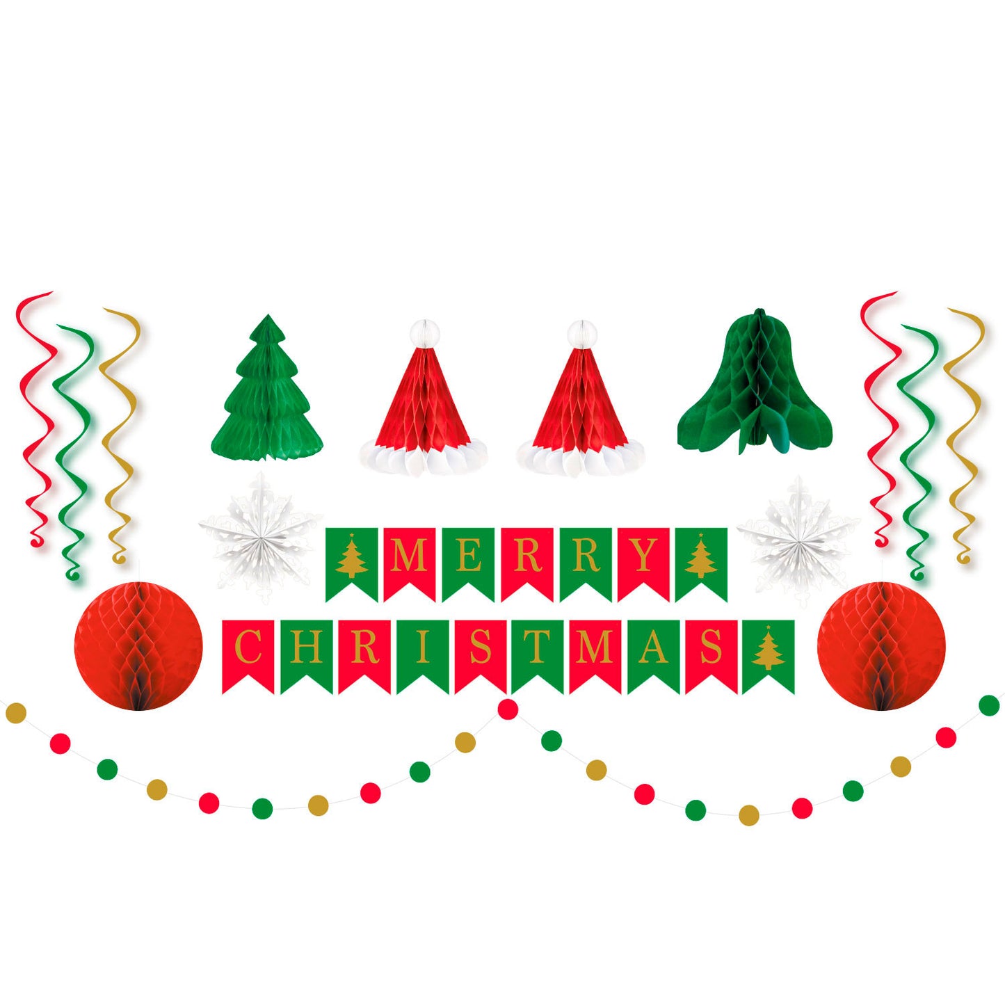 9915278 IP X6 - Christmas Paper Decoration Kits - 6 PKG/16