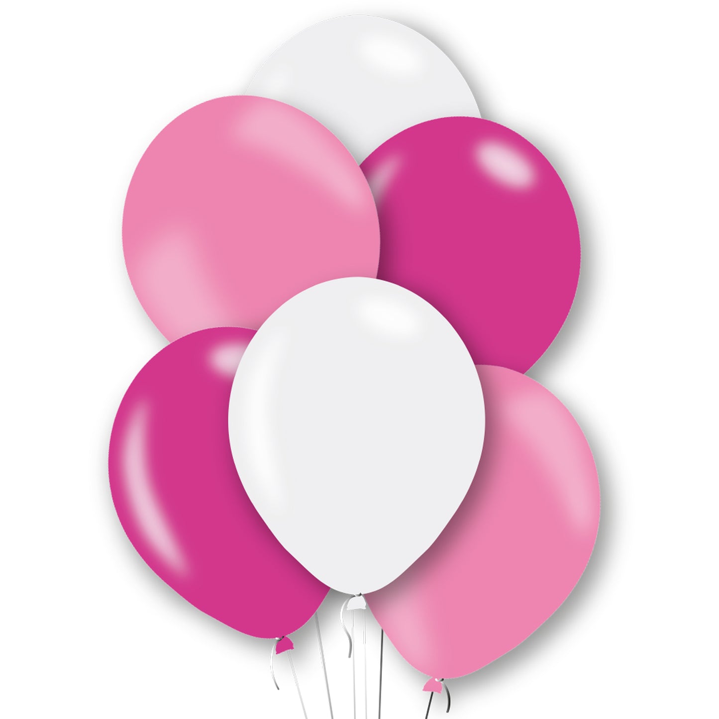Assorted Pink Mix Latex Balloons 11"/27.5cm - 10 PKG/10