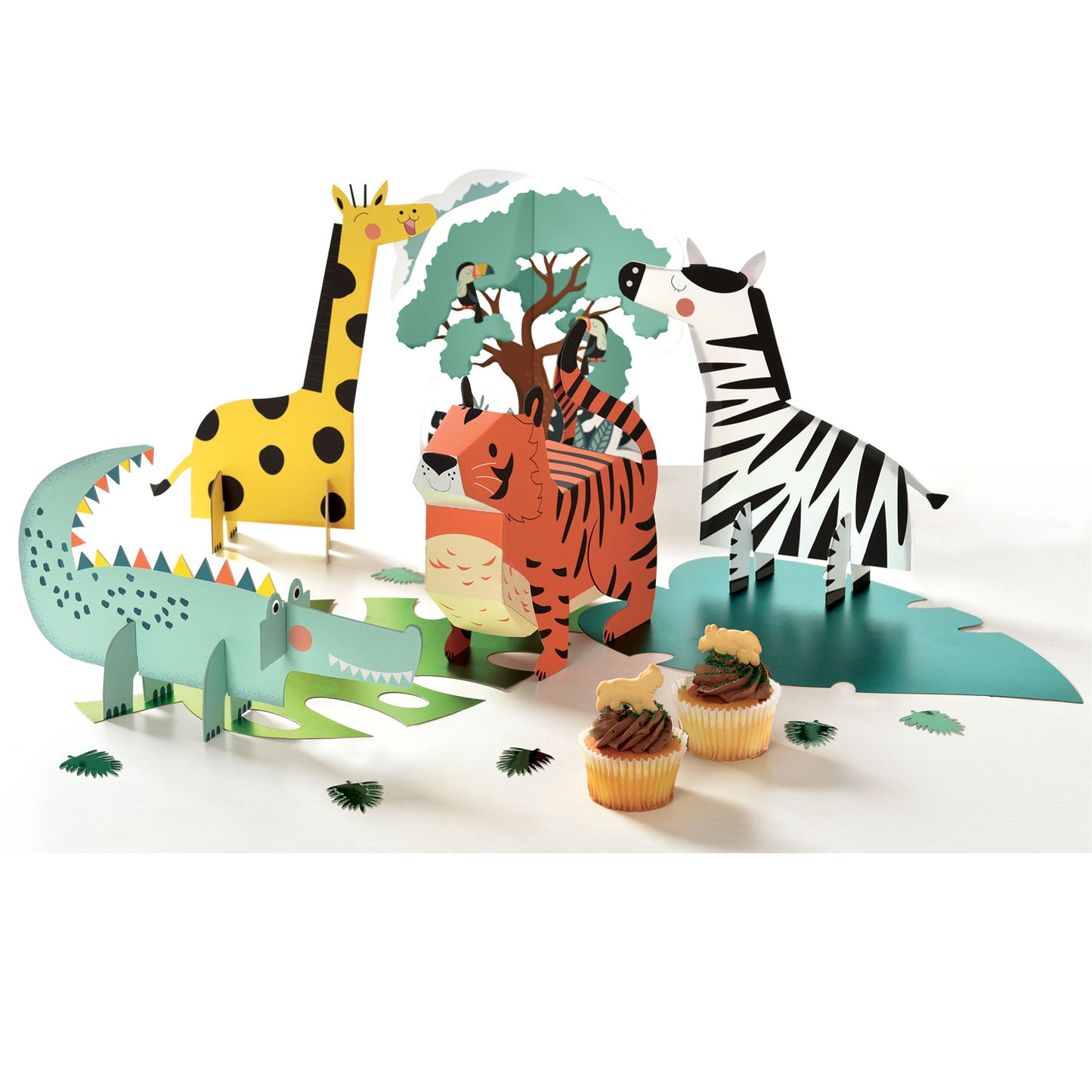 9915517 IP X6 - Get Wild Table Centrepieces - 6 PKG/5
