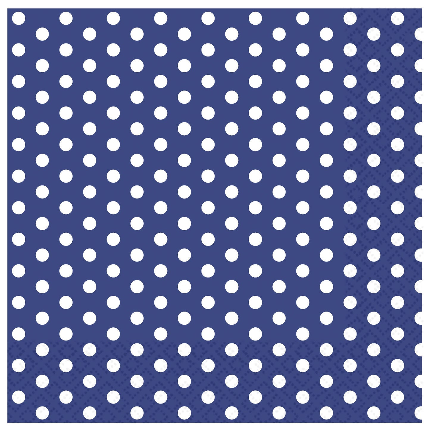 9916381 IP X18 - Blue & White Spot Luncheon Napkins 33cm - 18 PKG/20