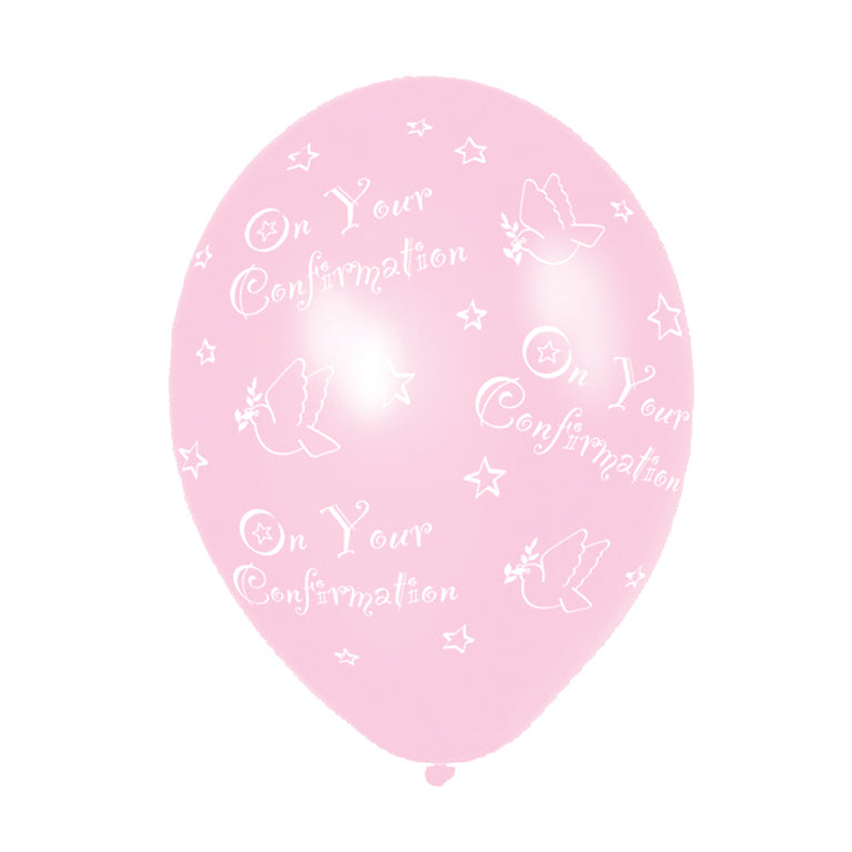 992302 IP X10 - Confirmation (Pink) Printed Latex Balloons 11"/27.5cm - 10 PKG/6