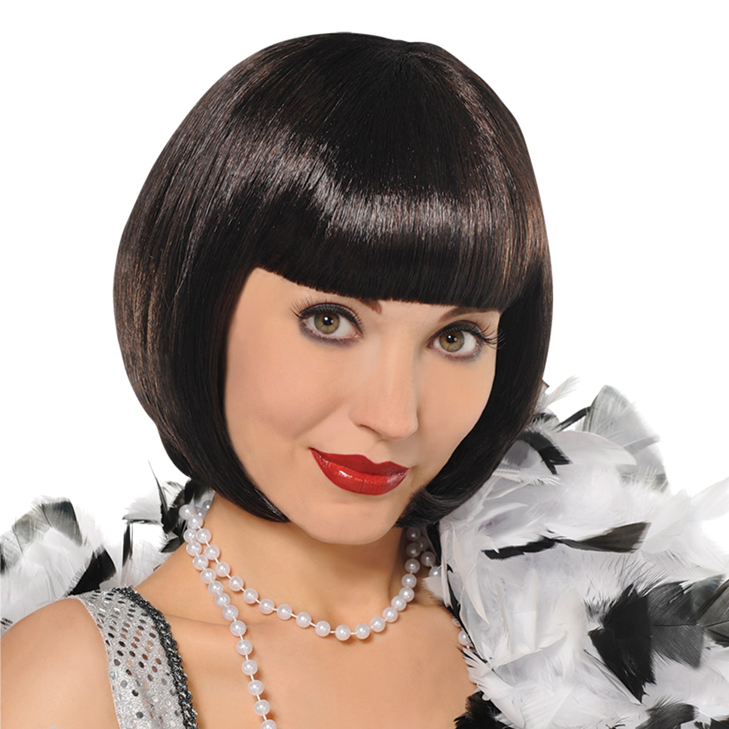 840364 - Flapper Wig - Size Adult - 3 PC
