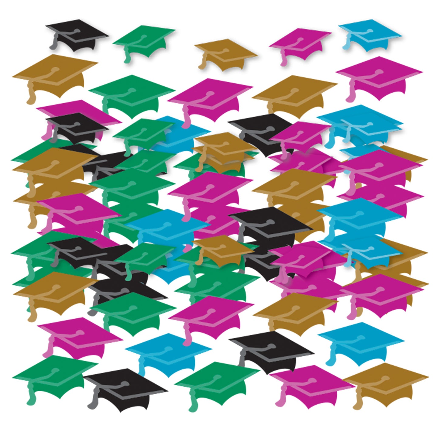 9900816 IP X12 - Graduate Mini Hat Confetti - 12 PC