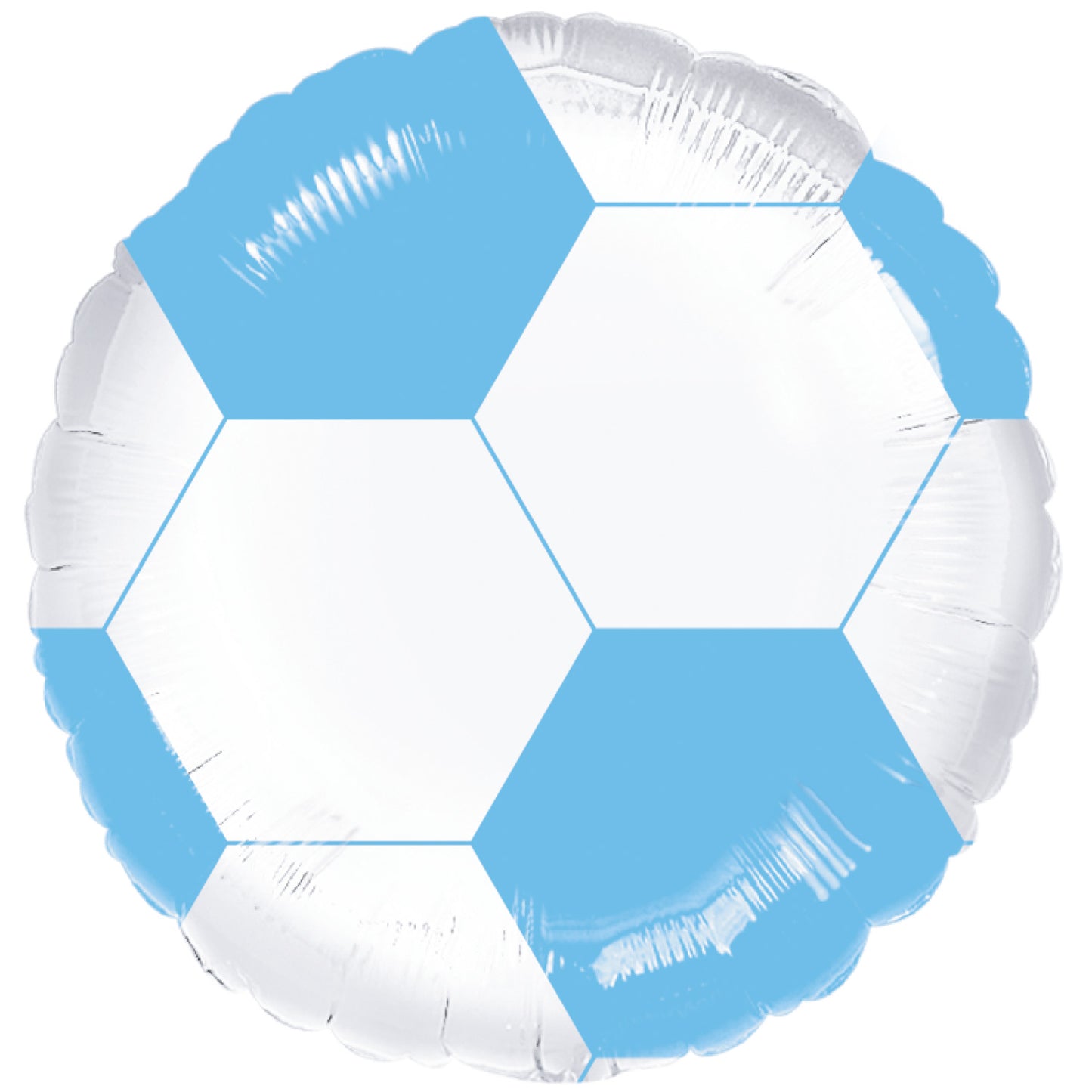 9915988 IP X5 - Light Blue Football Standard Foil Balloons S40 - 5 PC