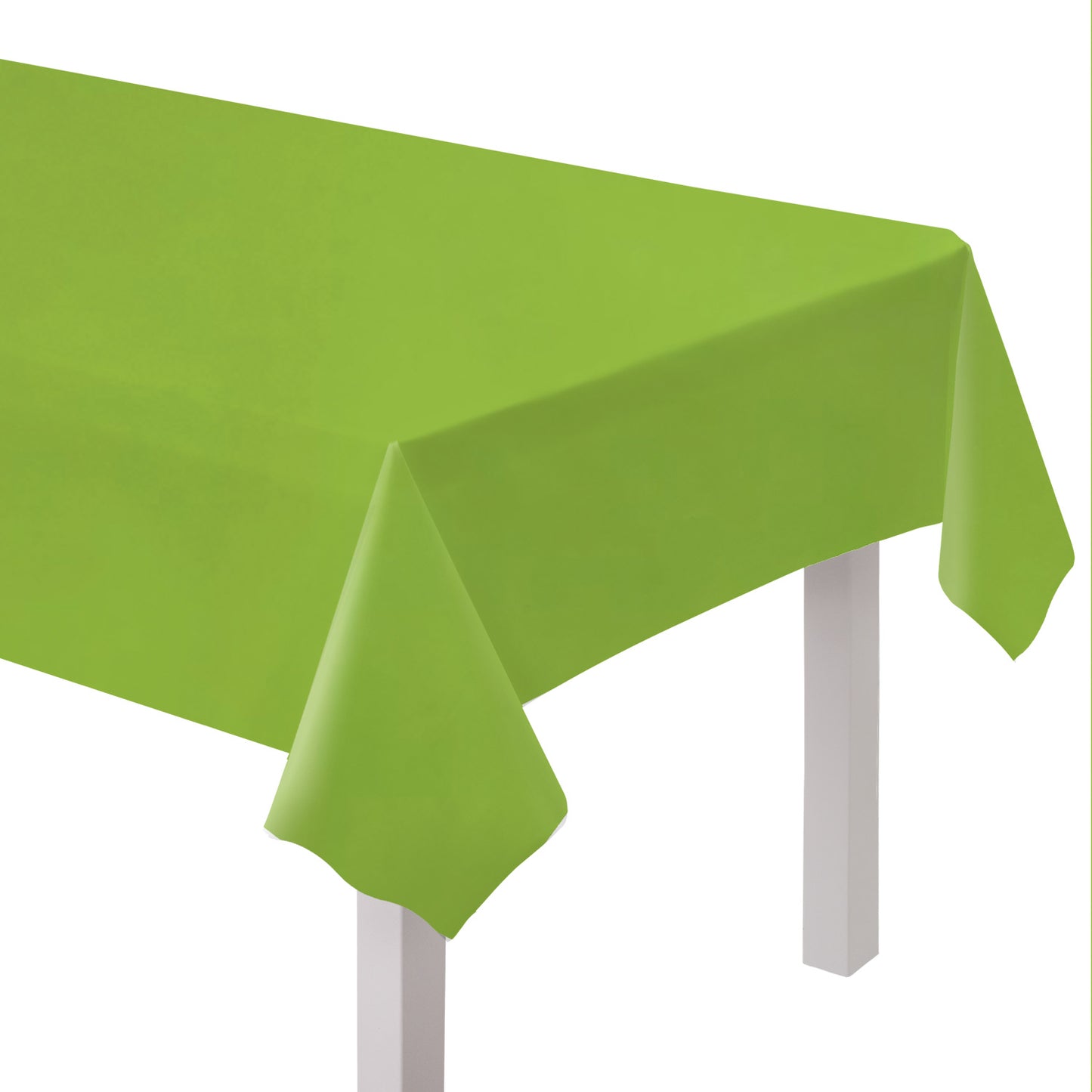 9915405 - Lime Cordial Plastic Tablecovers 1.37m x 2.74m - 12 PC