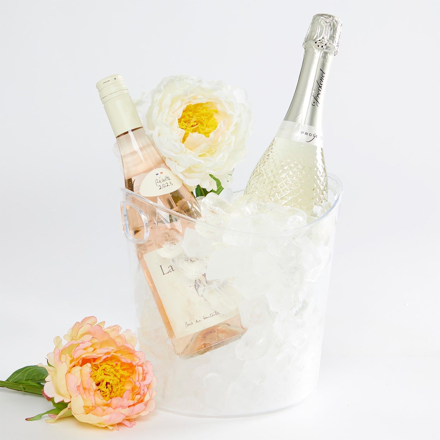 Clear Plastic Ice Buckets 22 x 24 x 19cm - 6 PC