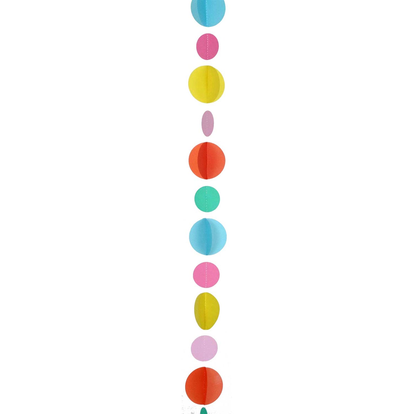 9902828 - BALLOON TAIL: Multicolour Circles 1.2m