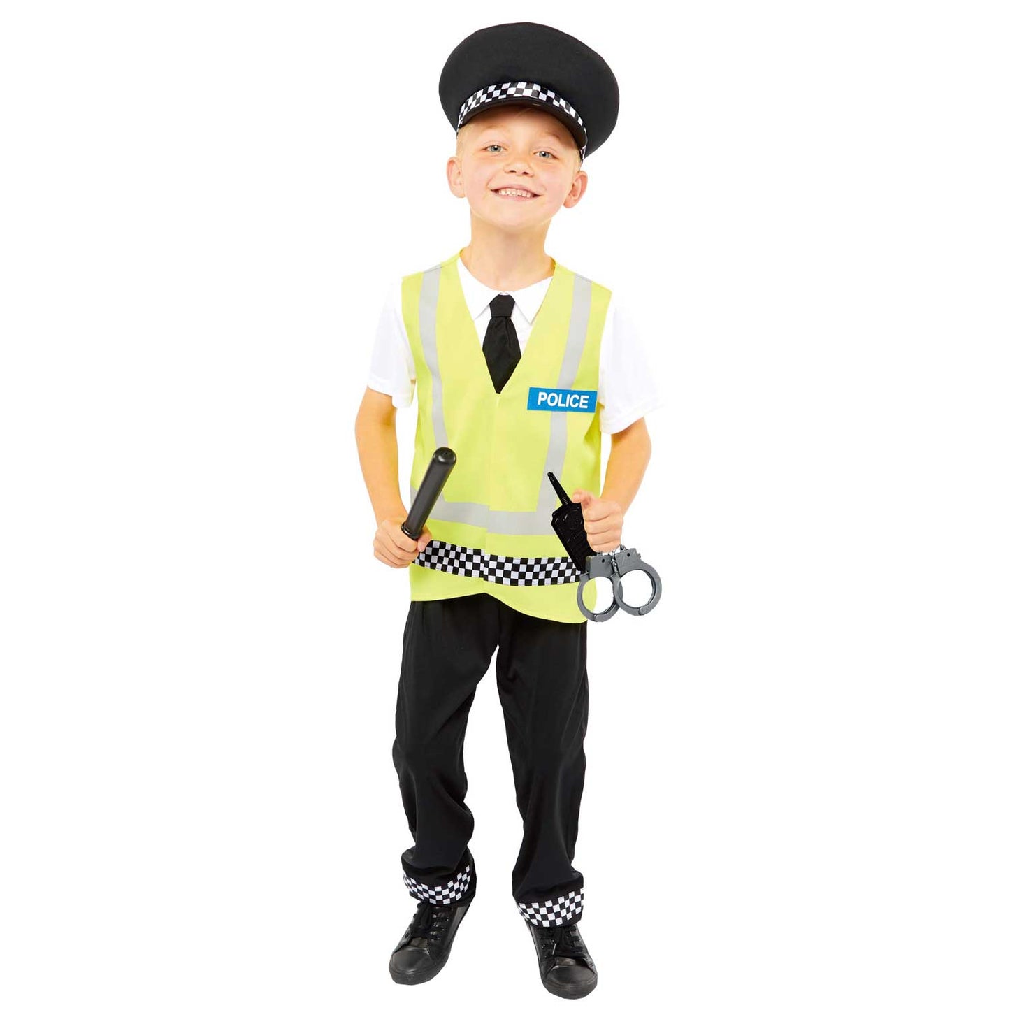 UK Police Officer Costume - Age 3-4 Years - 1 PC