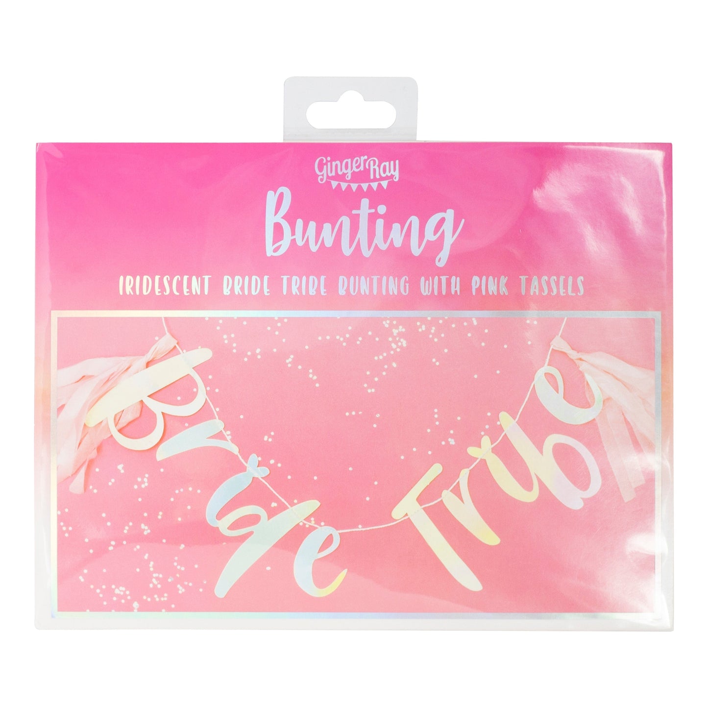 Iridescent Bride Tribe Hen Party Banner- 5 Inner Pack