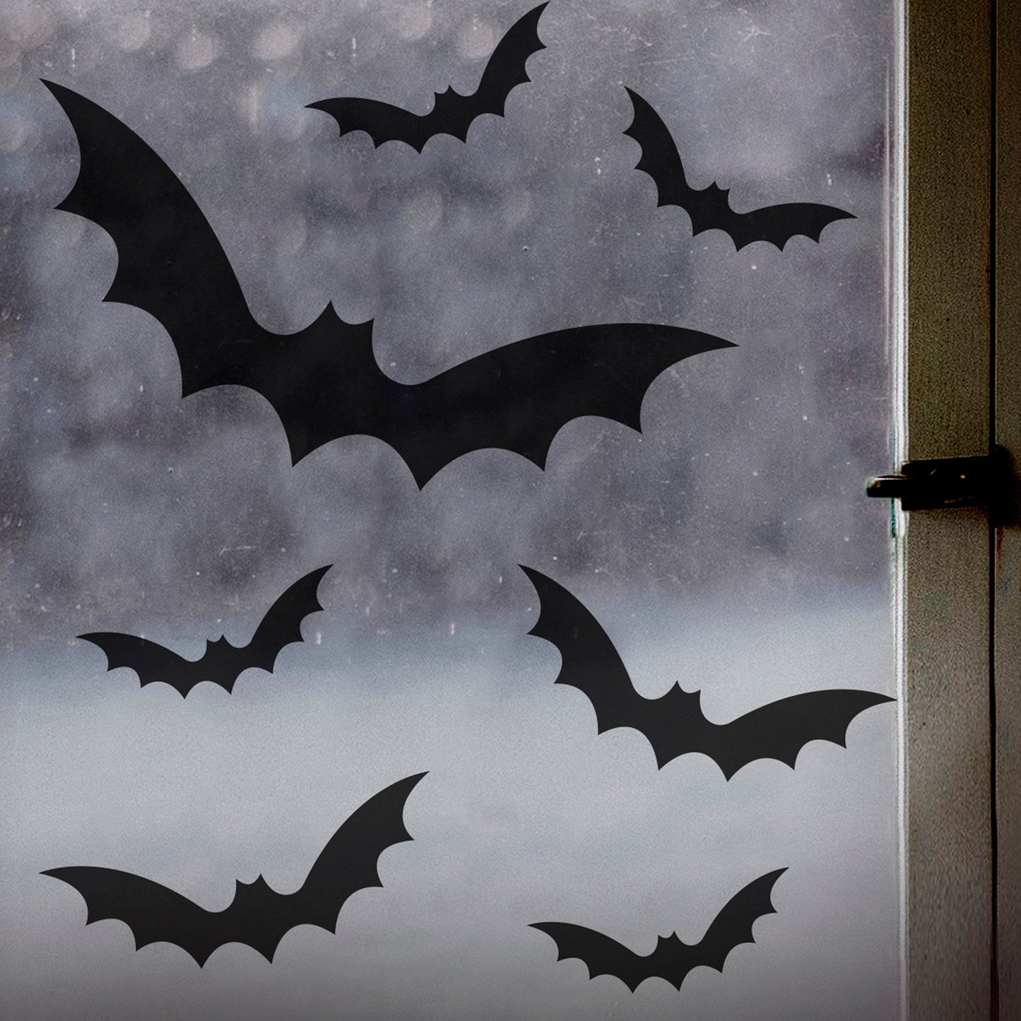 Black Bat Halloween Window Stickers- 5 Inner Pack