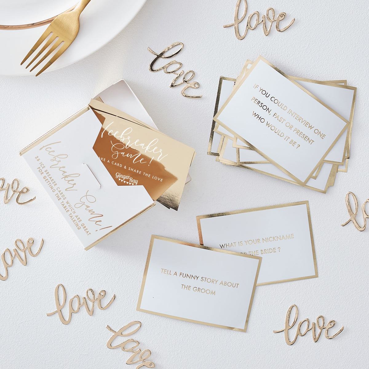 Trivia Ice Breaker Wedding Table Game- 5 Inner Pack