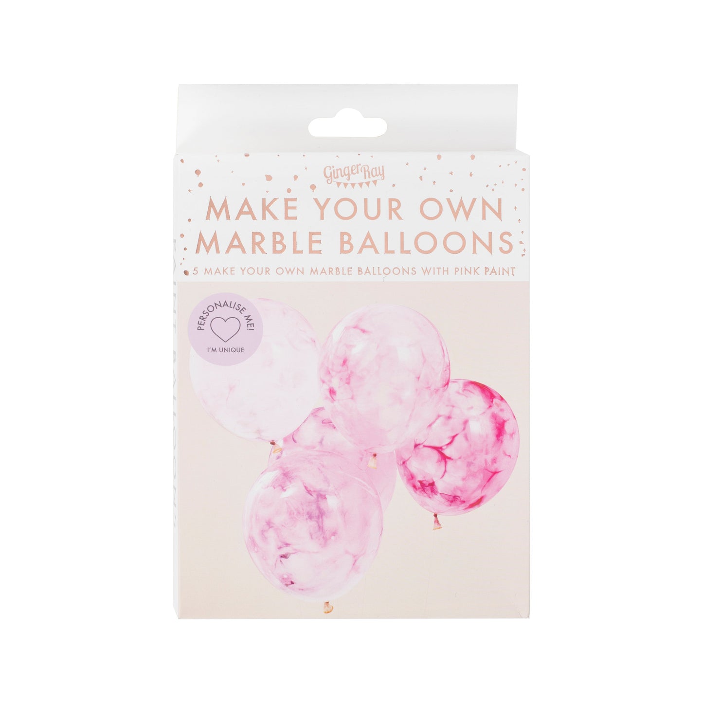 Pink Paint Balloons- 5 Inner Pack