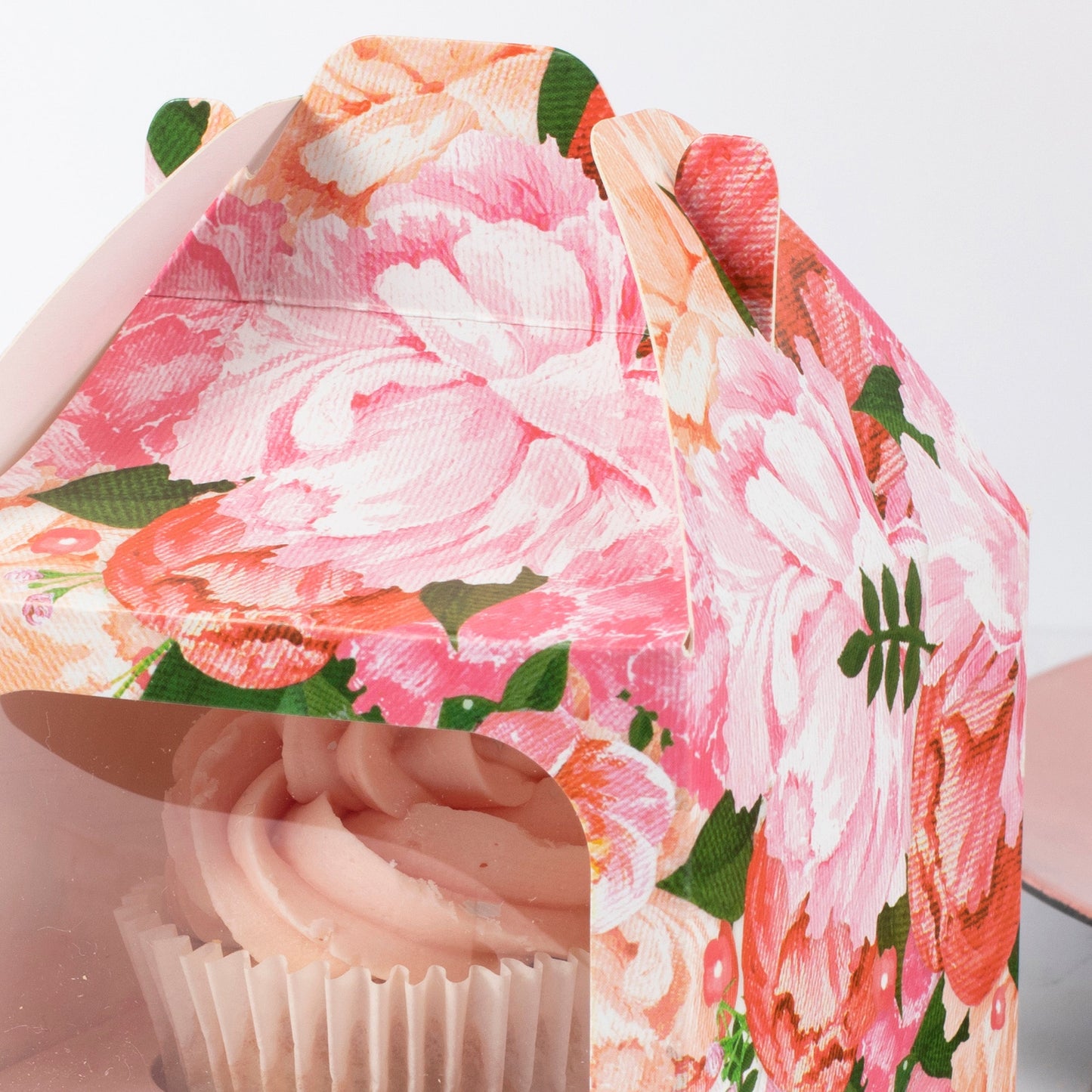 Floral Single Cupcake Box- 10 Inner Pack