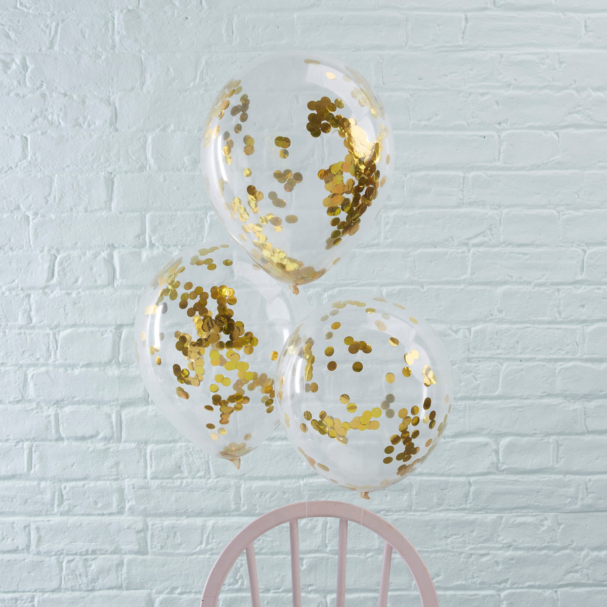Gold Confetti Balloons- 10 Inner Pack