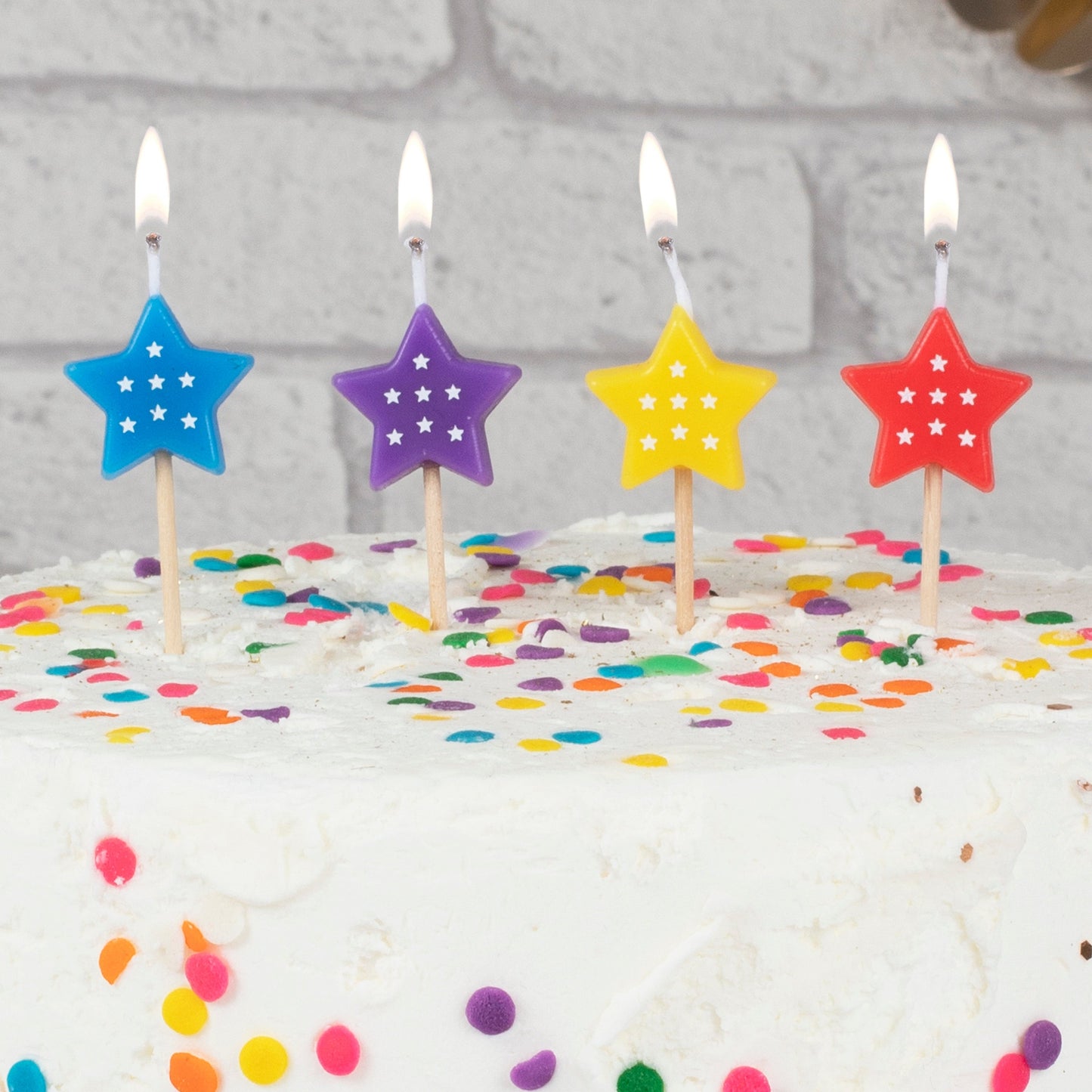 Star Birthday Cake Candles- 10 Inner Pack