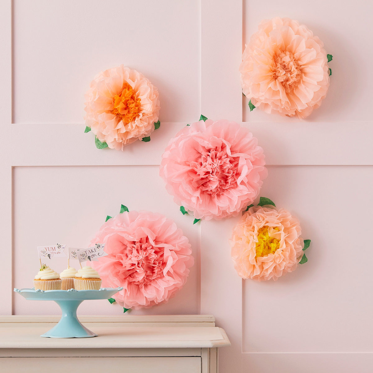Tissue Paper Flowers Decoration- 5 Inner Pack