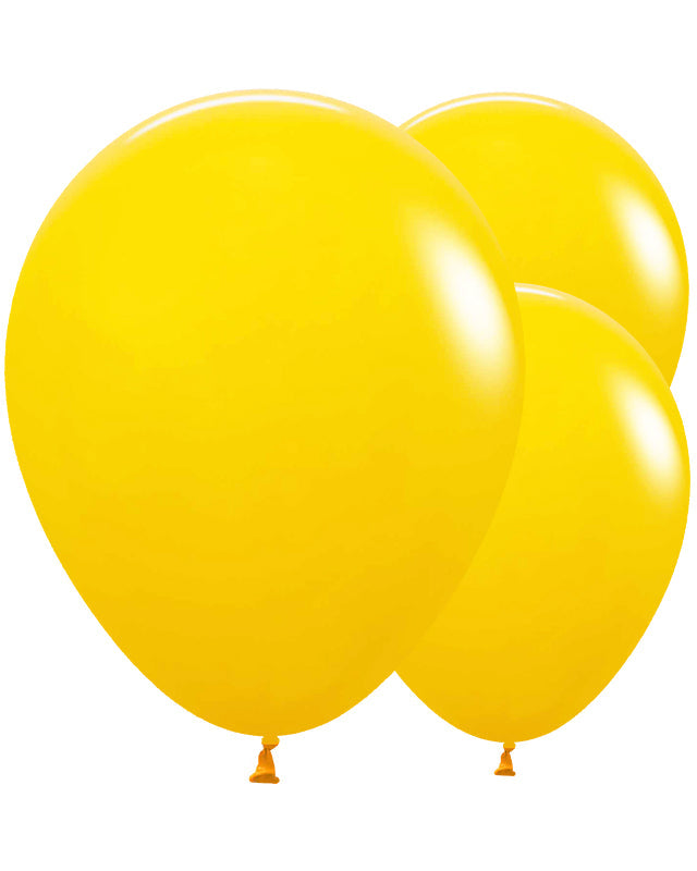 20017993 - Honey Yellow Balloons - 18" Latex (25pk)