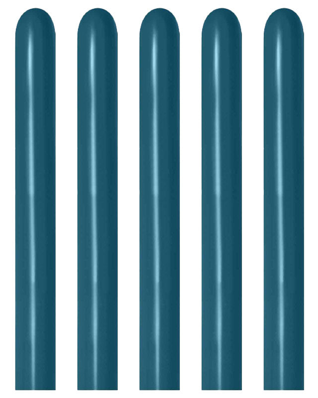 20018053 - Deep Teal Modelling Balloons - 260 Latex (100pk)