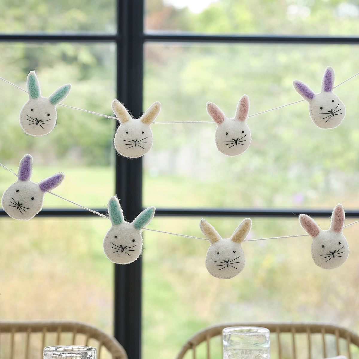 Felt Easter Bunny Bunting- 5 Inner Pack