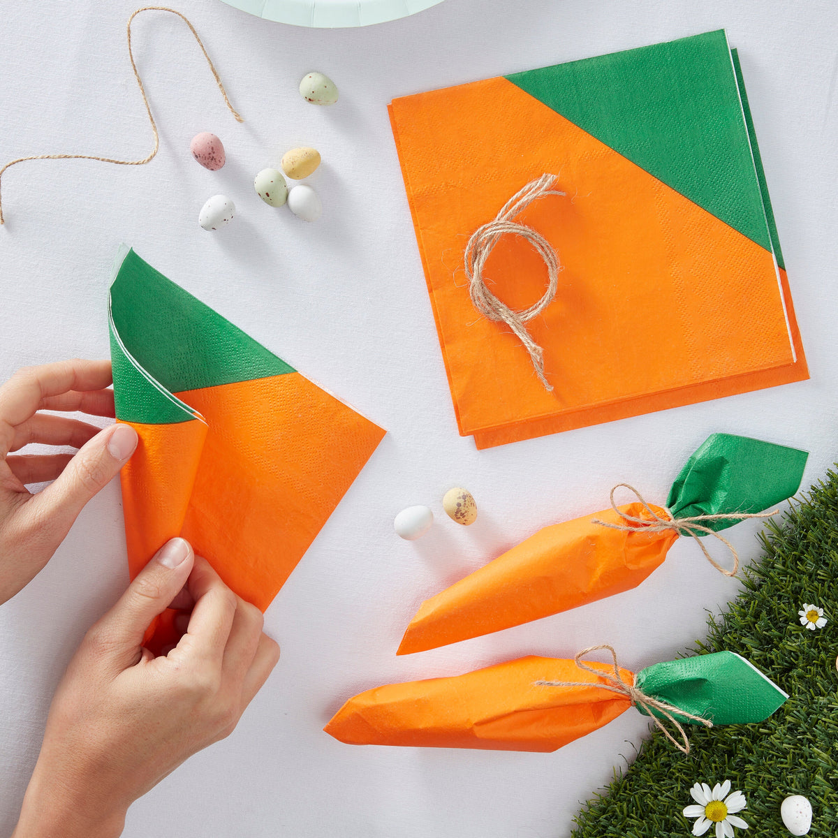 Carrot Easter Paper Napkin- 10 Inner Pack