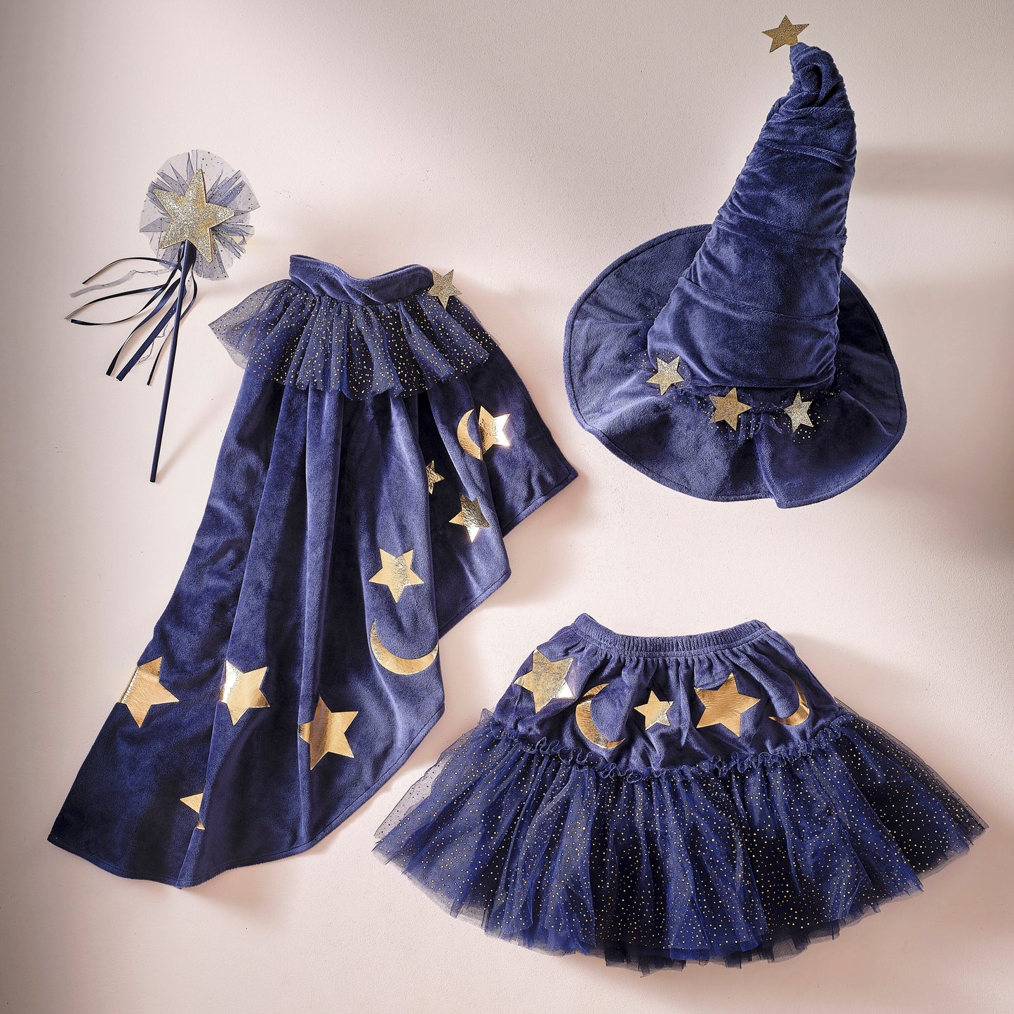 Navy Velvet Sparkle Kids Wizard Tutu- 4 Inner Pack