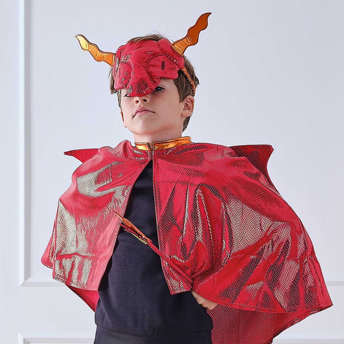 Red Dragon Costume Mask- 4 Inner Pack