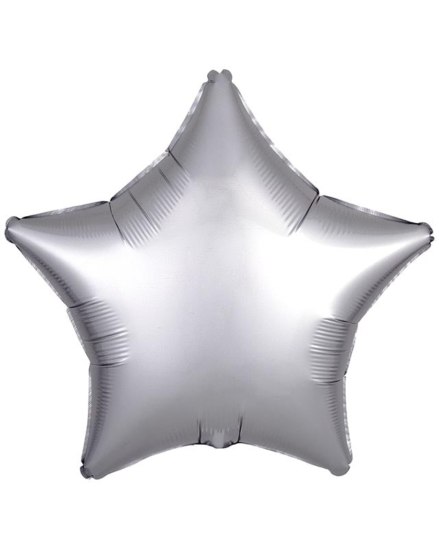 Amscan Silk Lustre Various Colours Star Standard Unpackaged Foil Balloons C16 - 10 PC