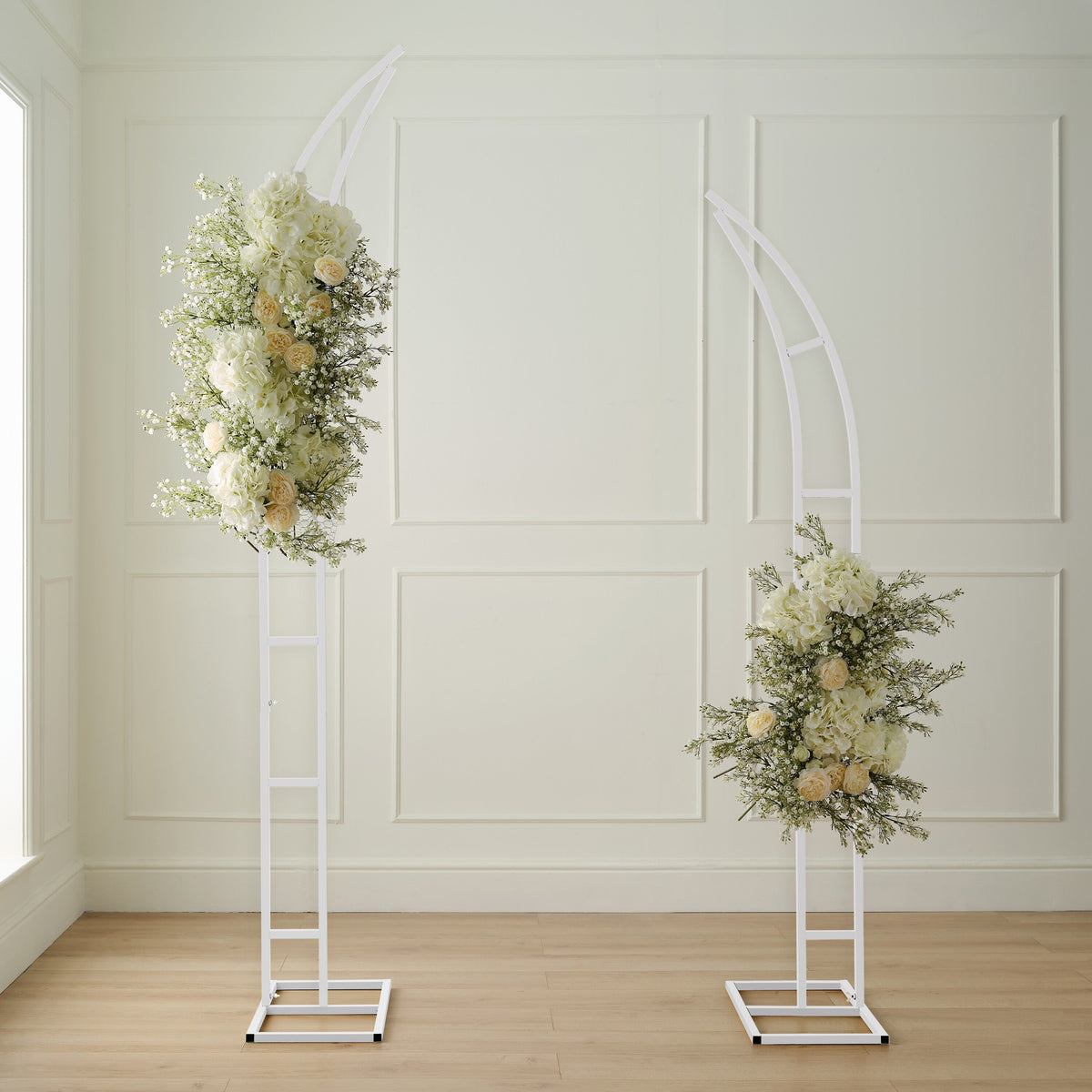 White Metal Split Arch Backdrop- 1 Inner Pack