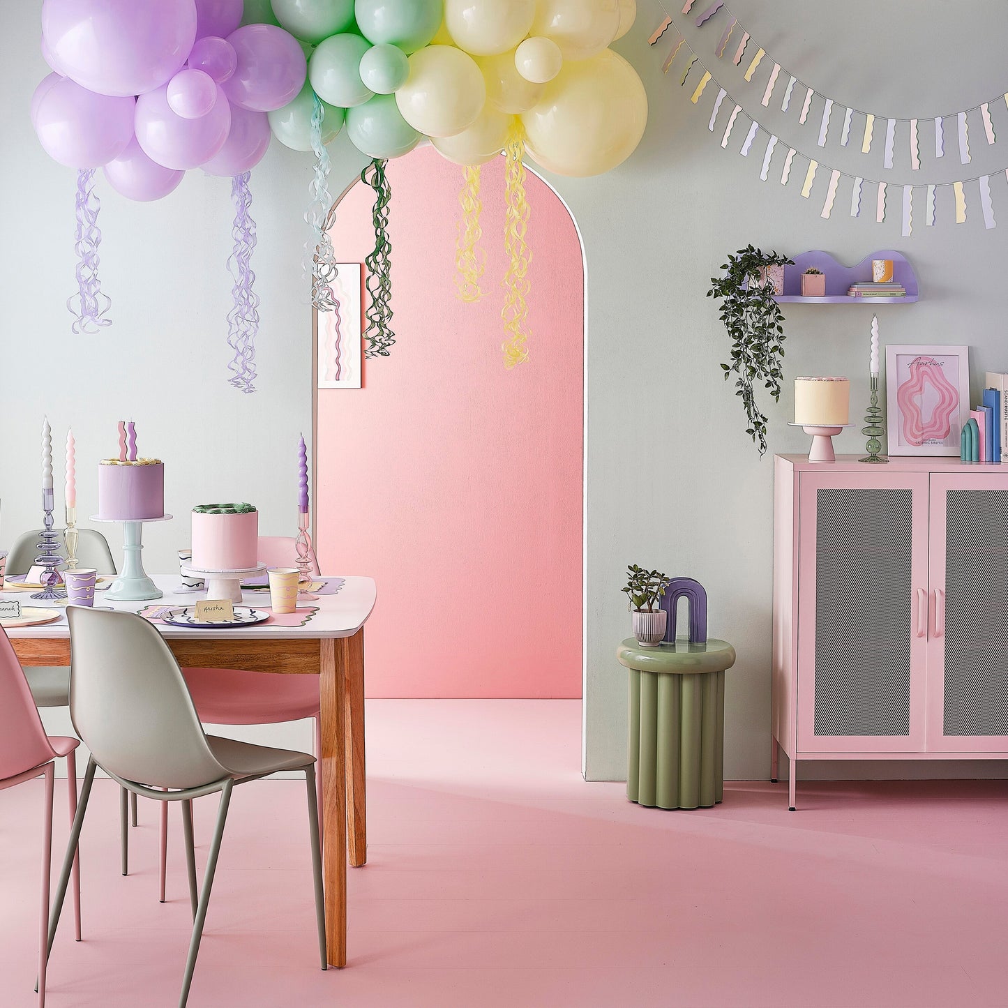 Tissue Paper Garland Hanging Decoration- 5 Inner Pack