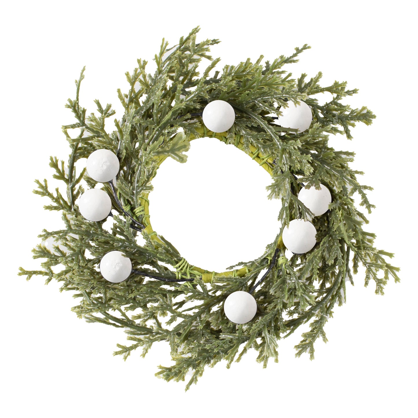 Foliage Christmas Napkin Rings with Berries- 5 Inner Pack
