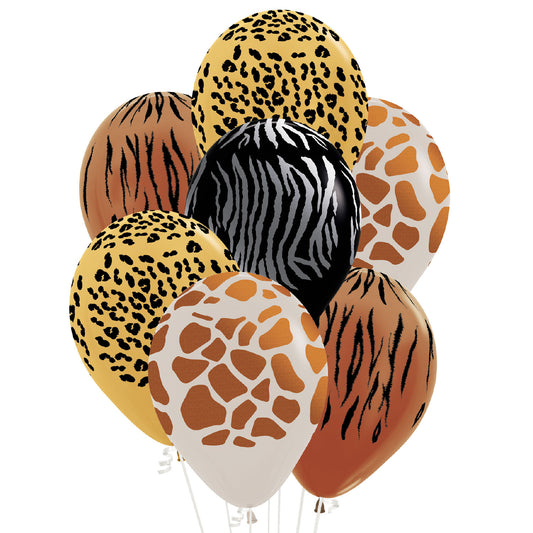 20015060 - BALL:12in Animal Print 25pk