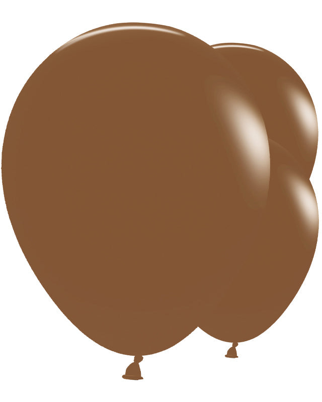 20015140 - Fashion Colour Coffee 074 Latex Balloons 24"/60cm - 3 PC
