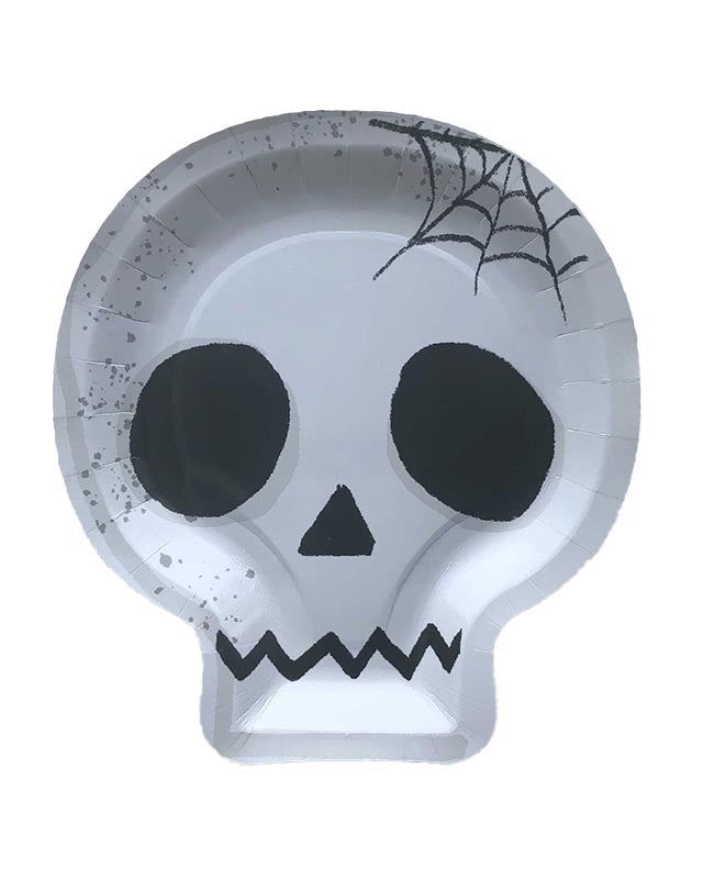 8 Paper Skull Plates