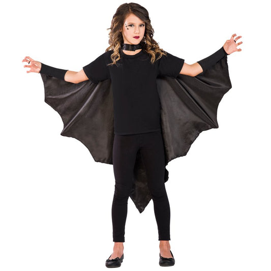9908283 - Bat Wing Black Cape - Child