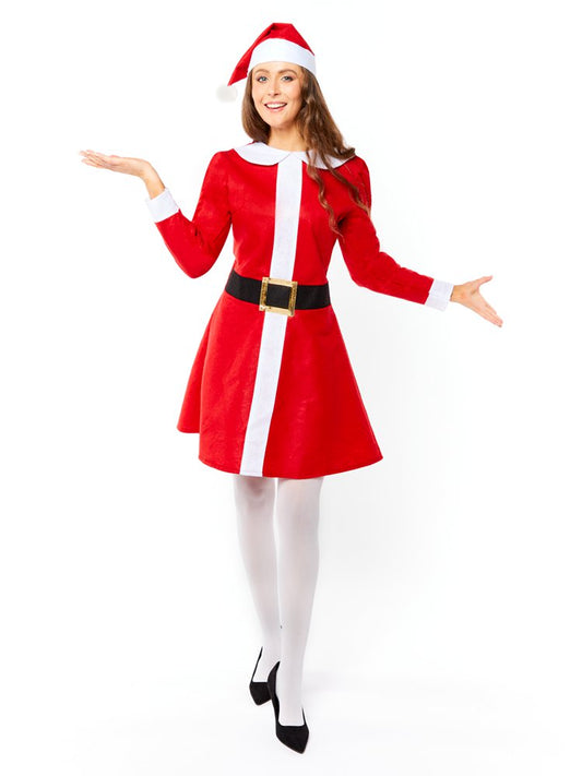 9912647 - Mrs Santa Basic Costume - Size 18-20 - 1 PC