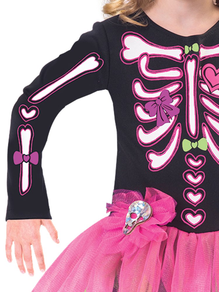 9911832 - Fancy Bones Skeleton Costume - Age 6-8 Years - 1 PC