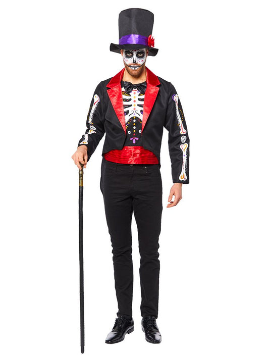 9914950 - Day of the Dead Costume - Size Plus - 1 PC