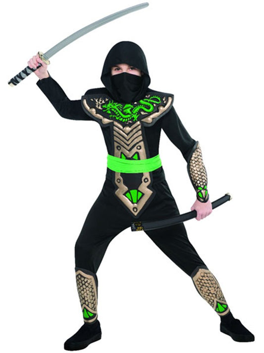 997024 - Dragon Slayer Ninja Costume - Age 8-10 Years - 1 PC