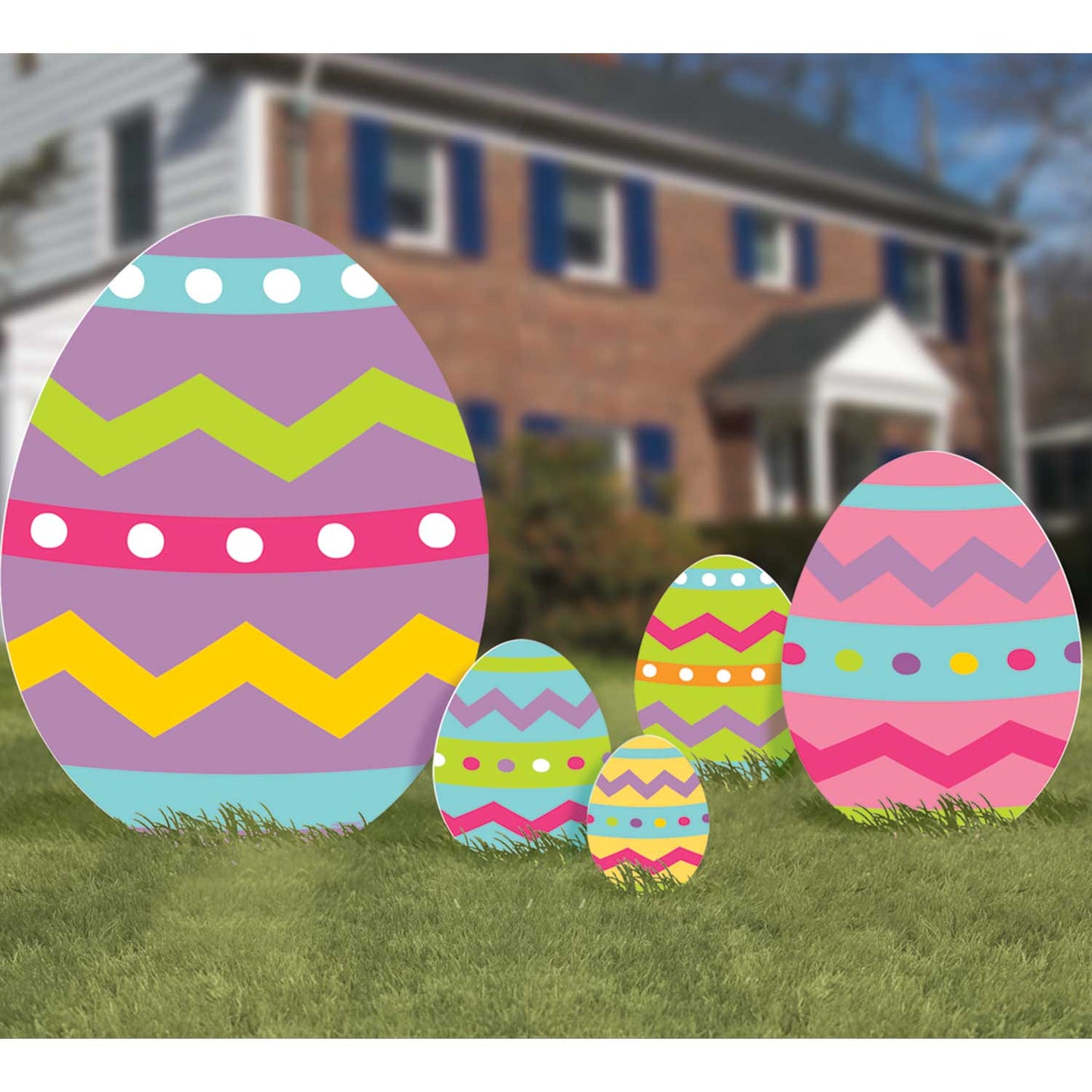 190240 IP X4 - Easter Egg Garden Signs - 4 PKG/5