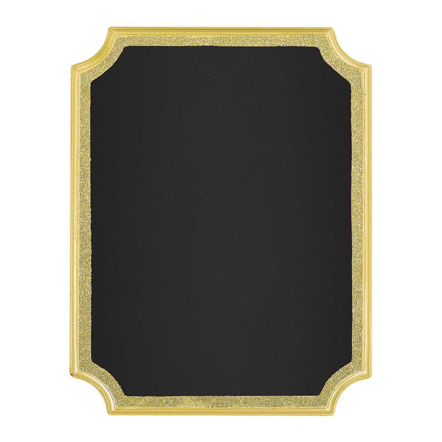 Gold Glitter Easel Chalkboard MDF Signs 18cm x 23cm x 2cm - 6 PC