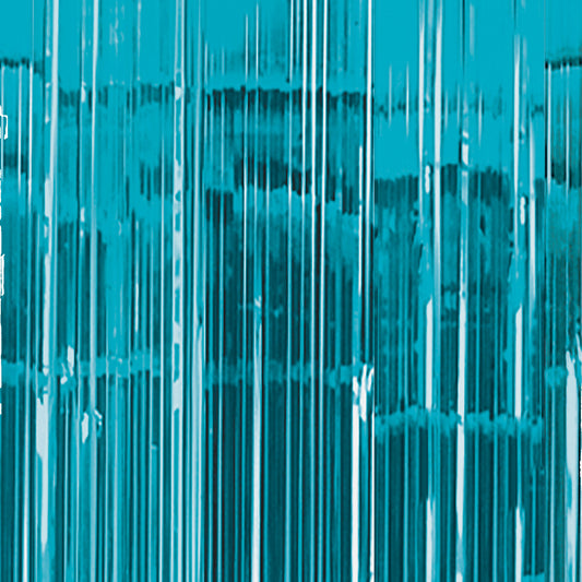 24200 - Caribbean Blue Door Curtains 91cm x 2.43m - 6 PC