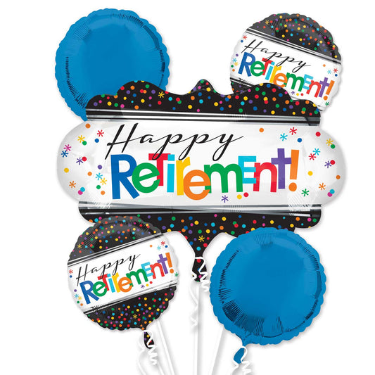 Happy Retirement Foil Bouquet Balloons P75 - 3 PC