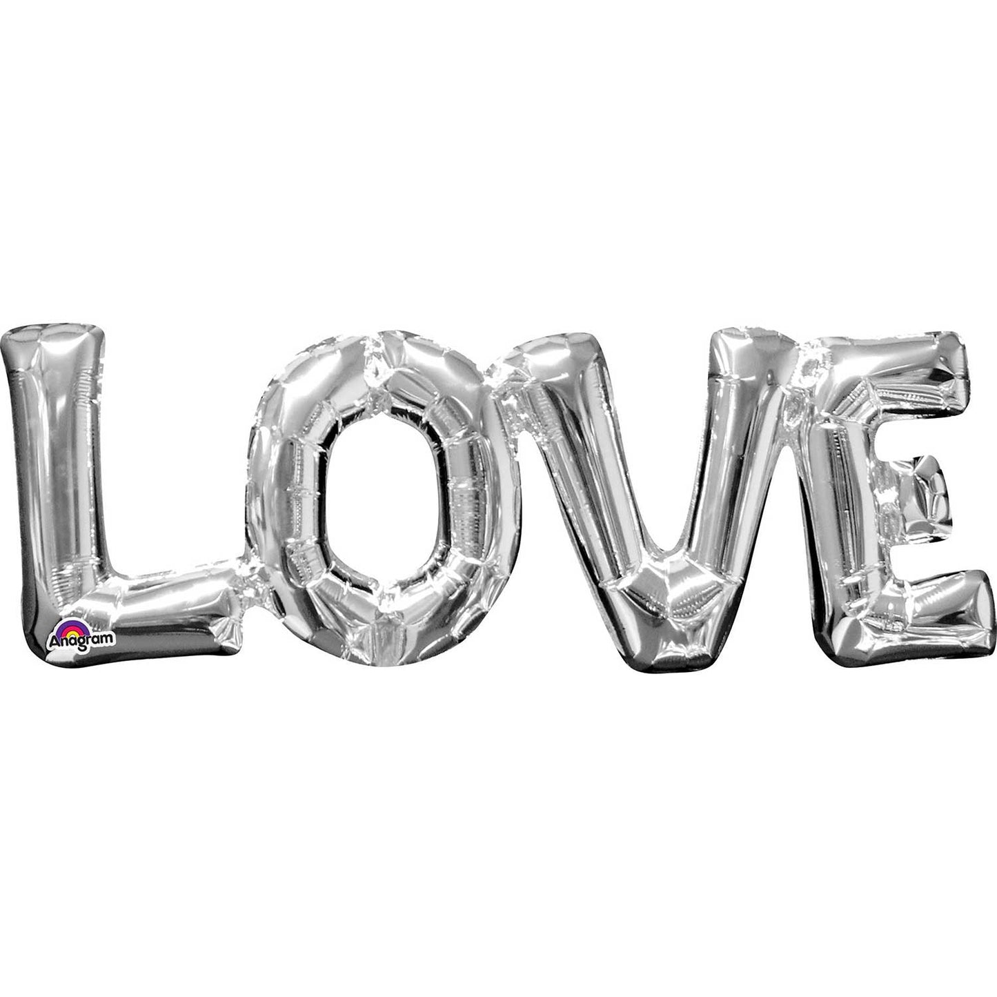 "Love" Phrase Gold SuperShape Foil Balloons 25"/63cm x 9"/22cm S55 - 5 PC