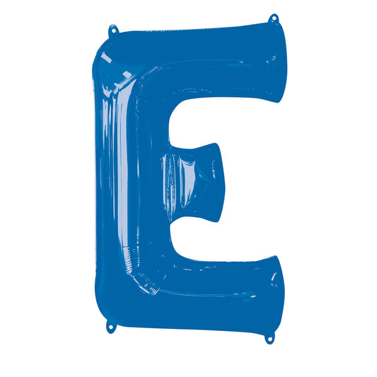 Letter E Various Colours SuperShape Foil Balloons 21/53cm w x 32/81cm h P50 - 5 PC