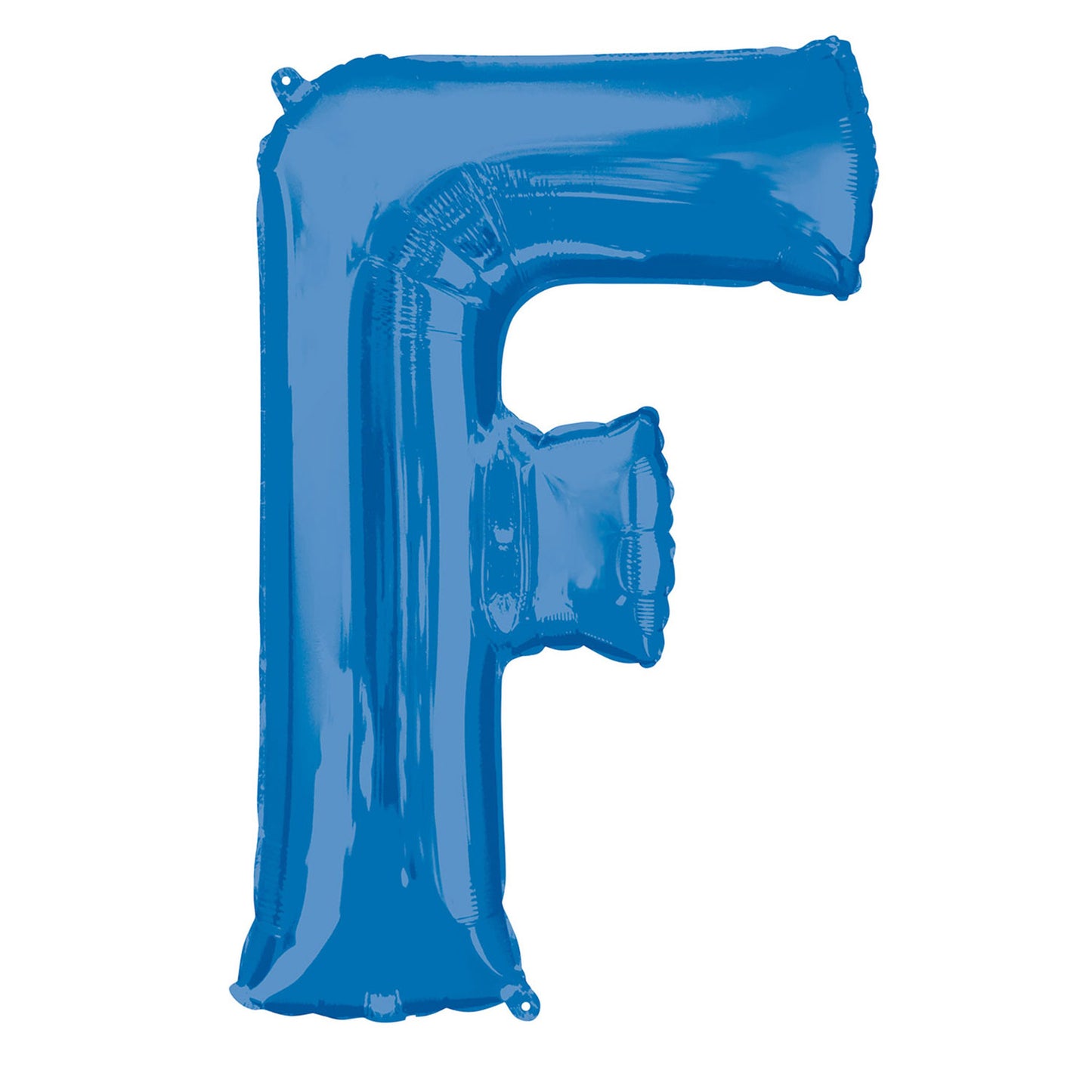 3541101 IP X5 - Letter F Blue SuperShape Foil Balloons 21/53cm w x 32/81cm h P50 - 5 PC