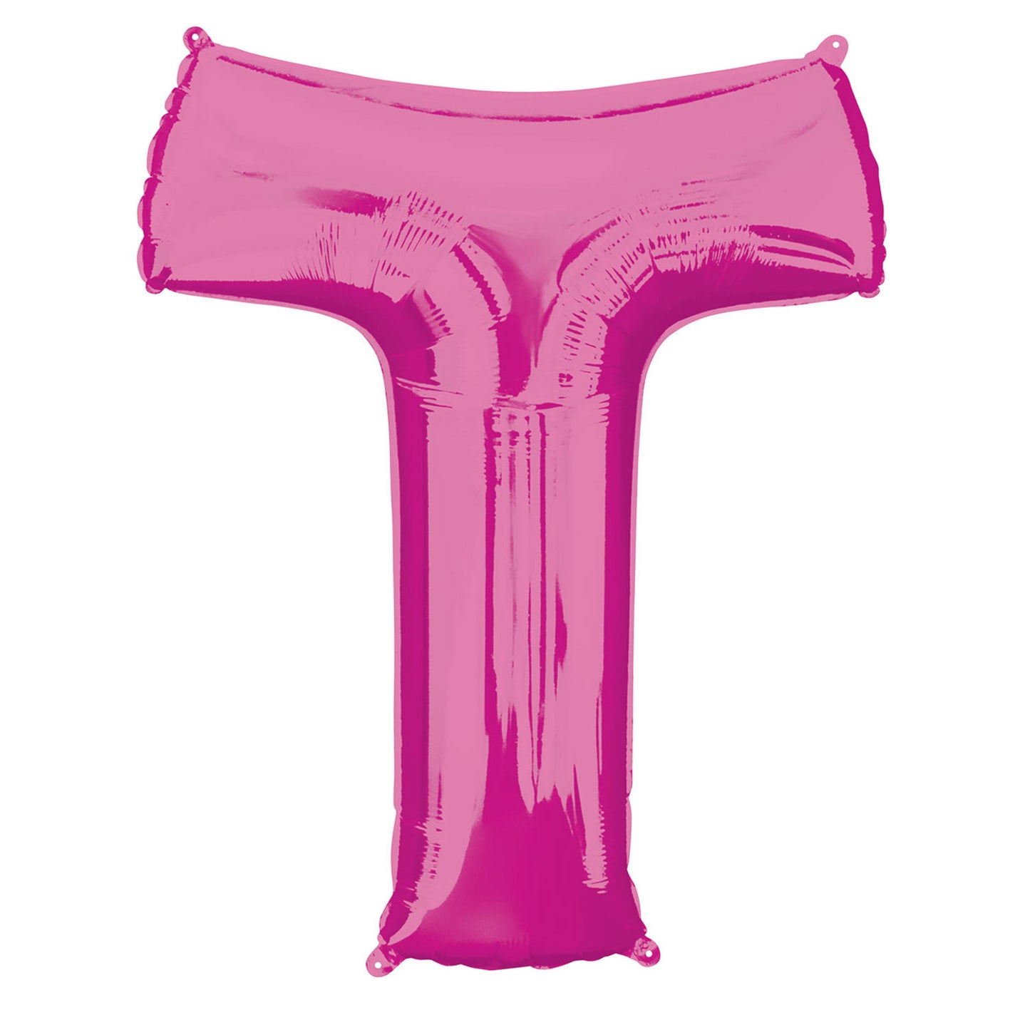 Letter T Rose Various Colours SuperShape Foil Balloons 26/66cm w x 32/81cm h P50 - 5 PC