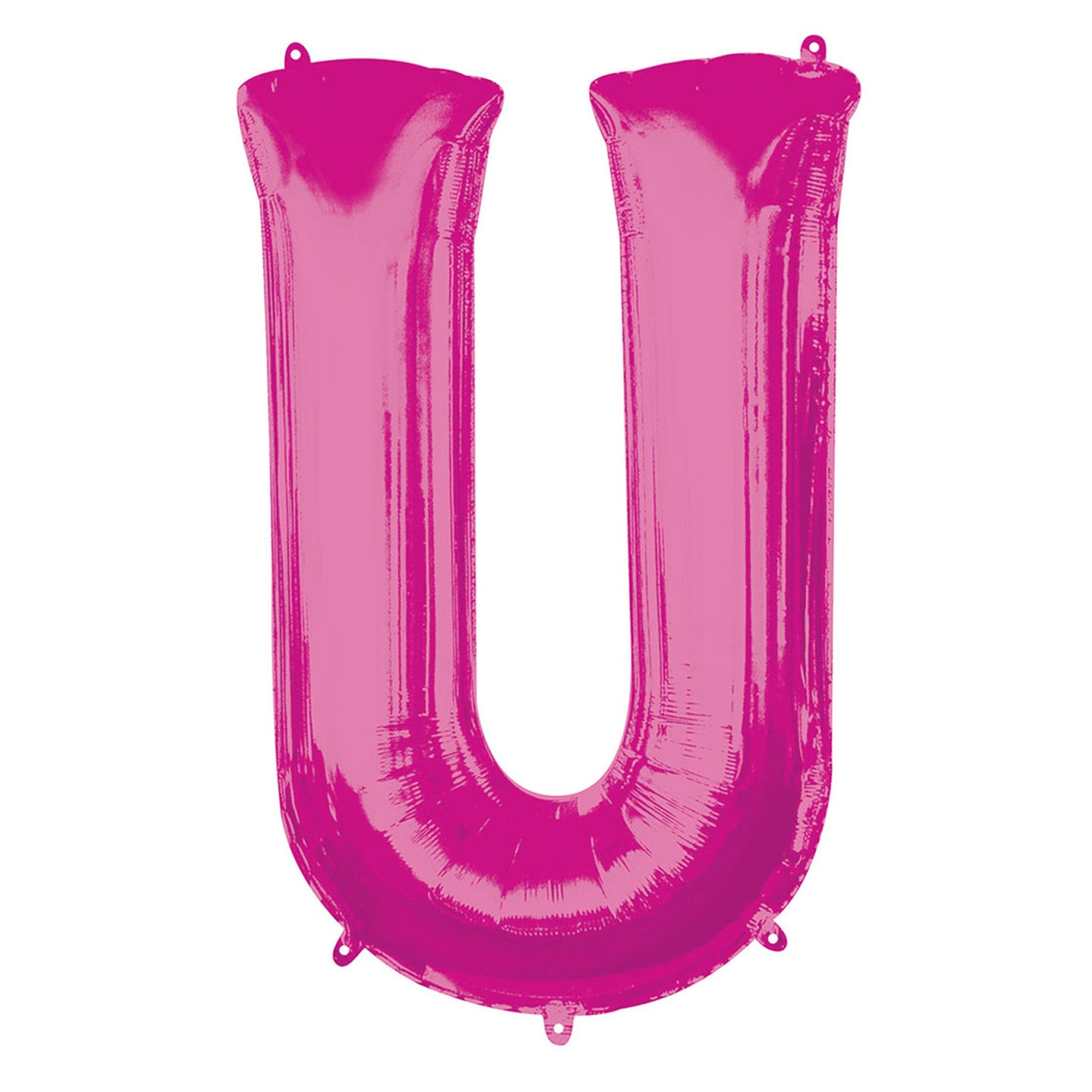 Letter U Rose Gold SuperShape Foil Balloons 23/58cm w x 33/83cm h P50 - 5 PC