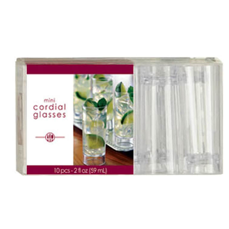 357800 - Barware Mini Cordial Glasses 59ml - 12 PKG/10